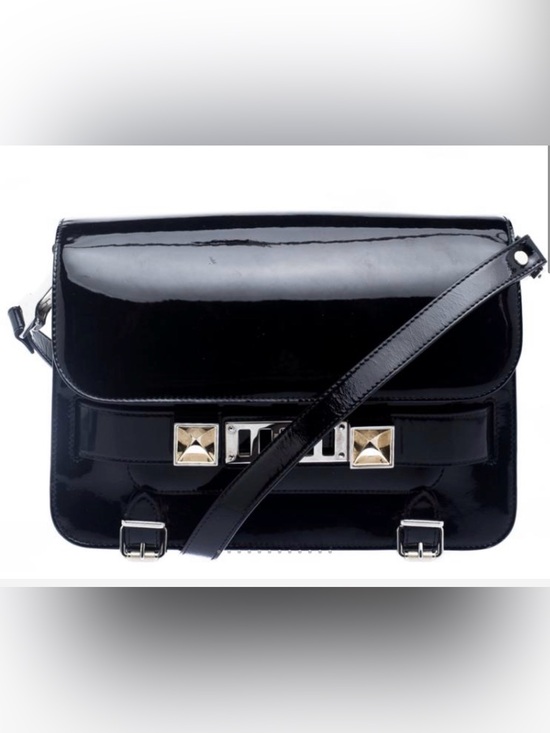 Handbags - Proenza Schouler PS11 Holographic Black Patent Leather Mini Classic Crossbody
